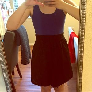 Casual Blue and Black Tank Dress💜💜💜